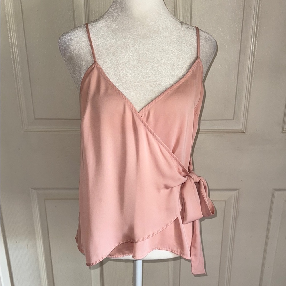 L’Academie Los Angeles Blush Side Tie Wrap Tank